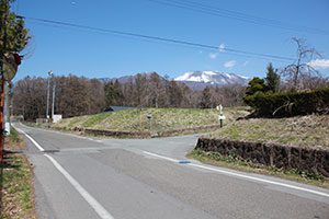 国道18号沿い、土屋動物病院さん方面への分岐